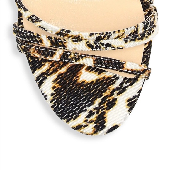 Jimmy Choo Snakeskin-Print Sandals - Picture 7 of 8